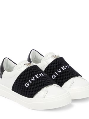 Lær sneakers for gutter Givenchy Kids hvit