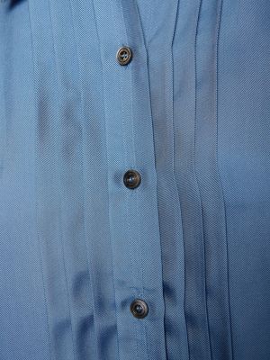 Camisa plisada de raso Tom Ford
