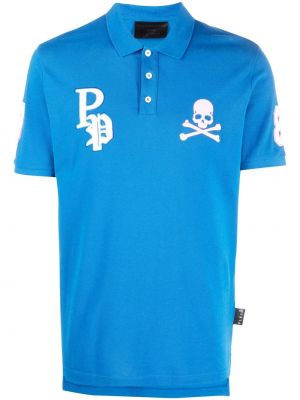 Poloskjorte Philipp Plein blå