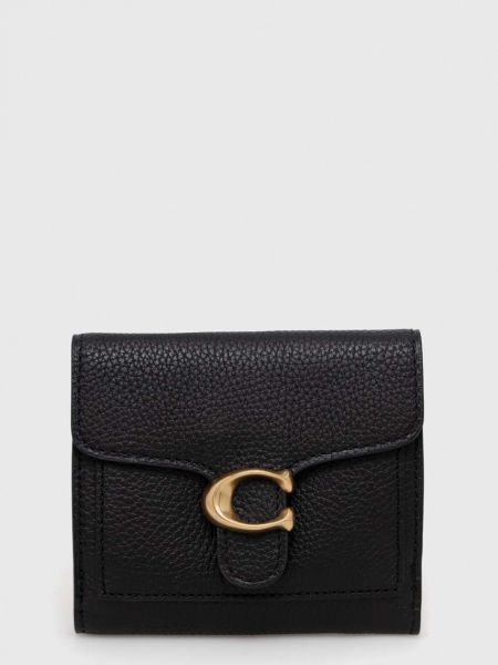 Kožená peněženka Coach černá