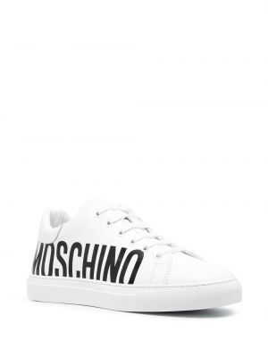 Sneaker mit print Moschino weiß