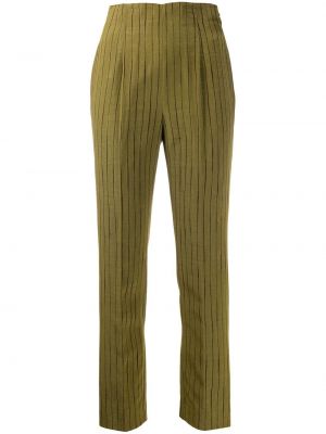 Pantalones a rayas Romeo Gigli Pre-owned verde