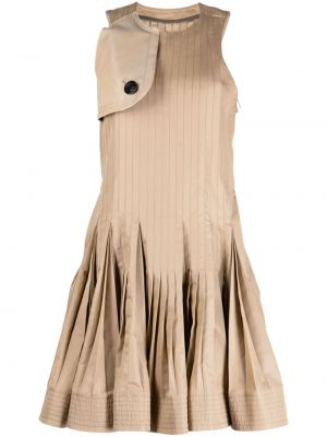 Kleid mit plisseefalten Sacai