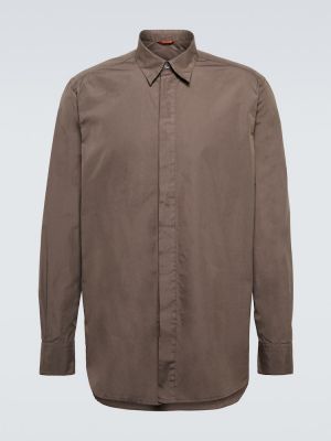Camicia di cotone Barena Venezia marrone