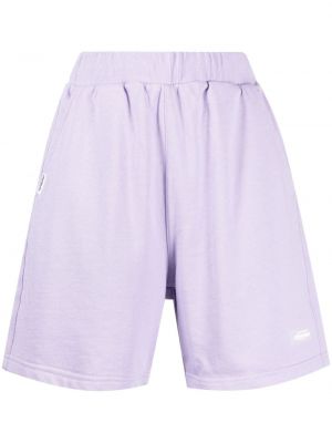 Shorts taille haute en coton Chocoolate violet