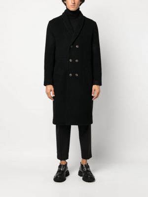 Kabát s výšivkou Société Anonyme černý