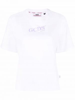 T-shirt con stampa Gcds bianco