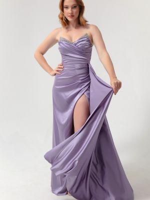 Asymetrické večerné šaty Lafaba fialová