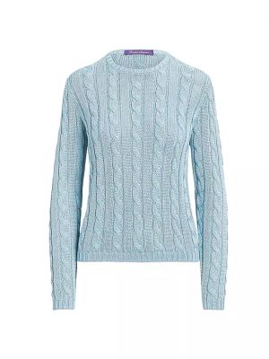 Шелковый свитер Ralph Lauren Collection синий