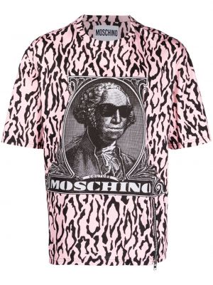 Tricou din bumbac cu imagine Moschino