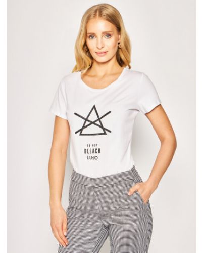 Liu Jo Sport Póló TA0112 J5003 Fehér Regular Fit