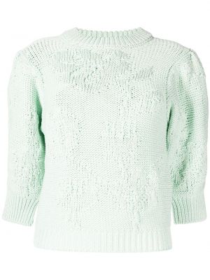 Sweter bawełniany chunky Cecilie Bahnsen zielony