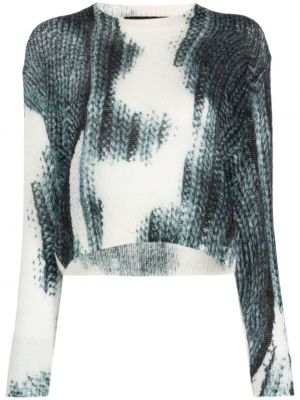 Sweter w abstrakcyjne wzory John Richmond