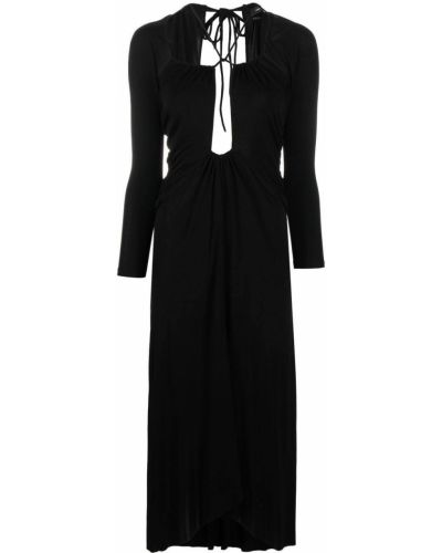 Midi obleka Isabel Marant črna