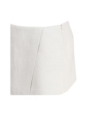 Mini falda de raso Andamane blanco