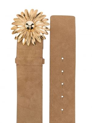 Květinový kožený pásek s přezkou Sandro