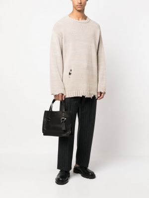 Shopper handtasche mit reißverschluss Discord Yohji Yamamoto schwarz