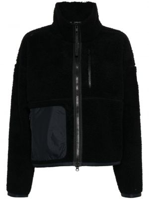 Blouson bomber en laine en polaire Canada Goose noir