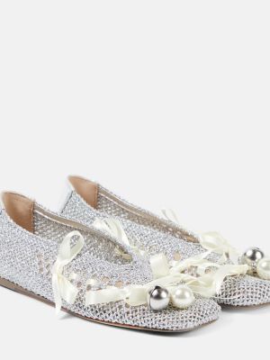 Masnis balerina cipők Simone Rocha ezüstszínű