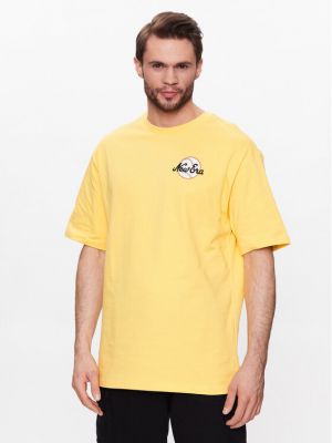 Marškinėliai oversize New Era geltona