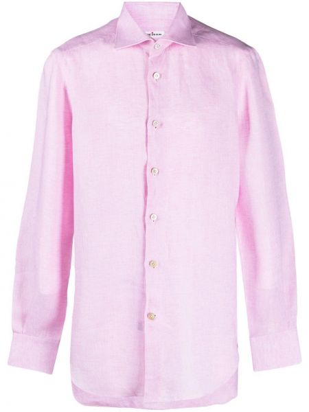 Camisa con botones Kiton rosa