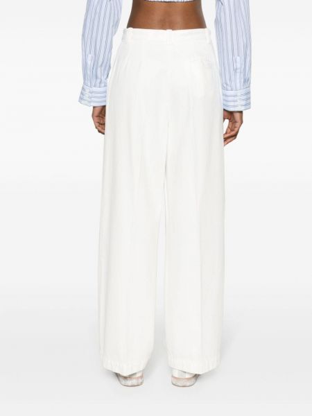 Pantaloni di cotone A.p.c. bianco