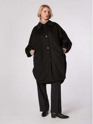 Manteau oversize Simple noir