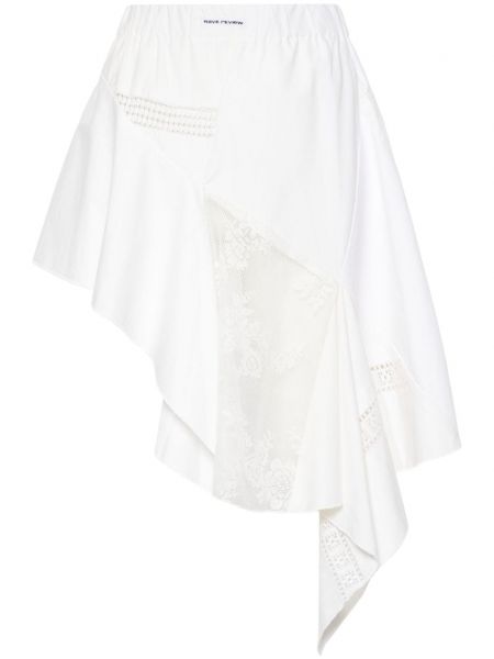 Asimetrična mini suknja Rave Review bijela