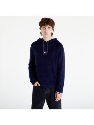 Svetr relaxed fit Tommy Jeans modrý