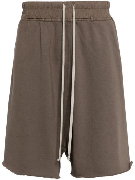 Shorts de sport en coton Rick Owens Drkshdw gris