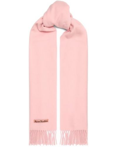 Шерстяной шарф Acne Studios, розовый