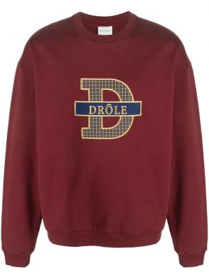 Karierter sweatshirt aus baumwoll Drôle De Monsieur rot