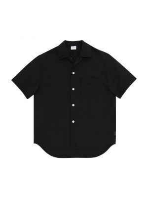 Плиссированная рубашка Courrèges черная