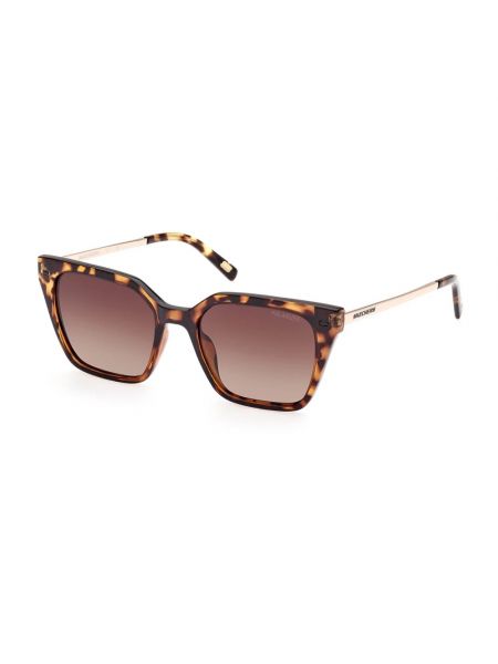 Okulary przeciwsłoneczne Skechers brązowe