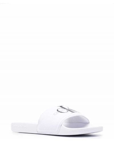 Zapatillas con estampado slip on Calvin Klein blanco