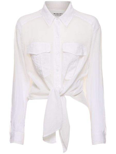 Camisa de algodón Marant Etoile blanco