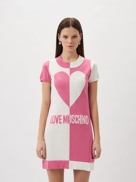Платье Love Moschino Розовое