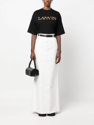 T-shirt brodé Lanvin noir