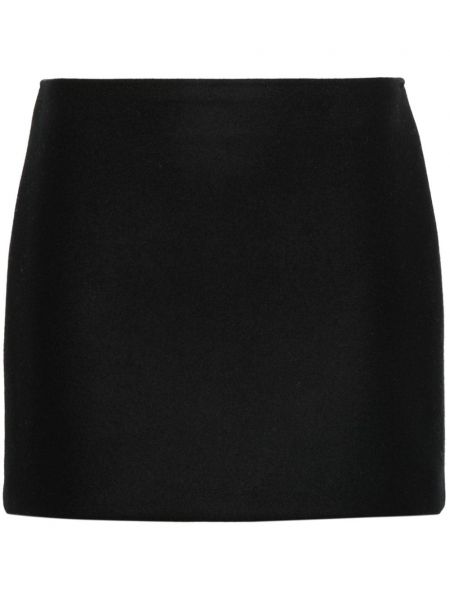 Vunena mini suknja Modes Garments crna