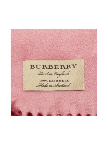 Bufanda de cachemir con estampado de cachemira retro Burberry Vintage rosa