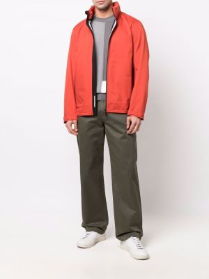 Jacke mit reißverschluss mit kapuze mit taschen Emporio Armani rot