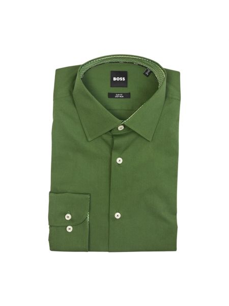Koszula slim fit Hugo Boss zielona