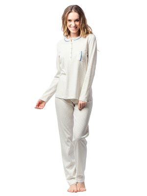 Pijama con lunares Egatex blanco