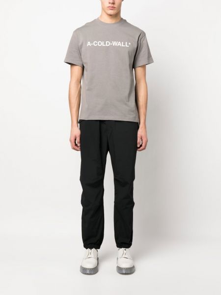 Kokvilnas t-krekls ar apdruku A-cold-wall* pelēks