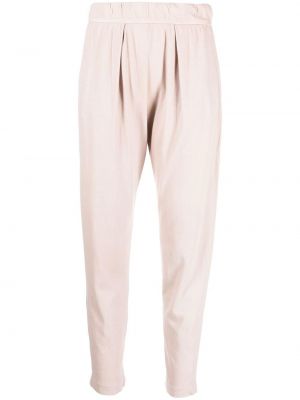 Bavlněné kalhoty Raquel Allegra růžové
