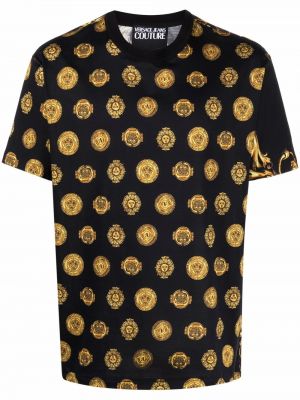 T-shirt con stampa Versace Jeans Couture nero