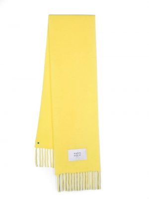 Sciarpa di lana Maison Kitsuné giallo