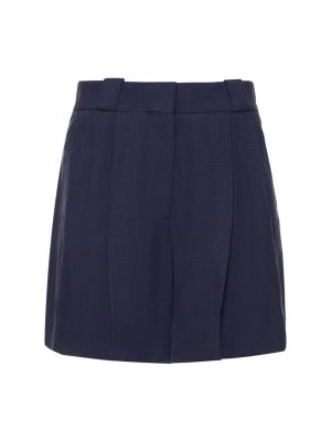 Pantalones cortos de lino Blazé Milano azul