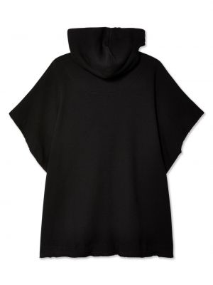 Bluza z kapturem z przetarciami bawełniana Melitta Baumeister czarna