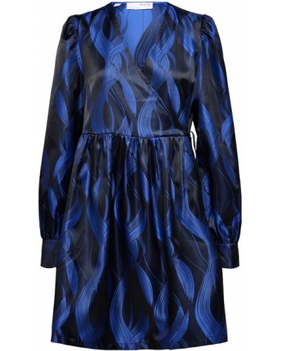 Mini šaty Selected Femme modrá